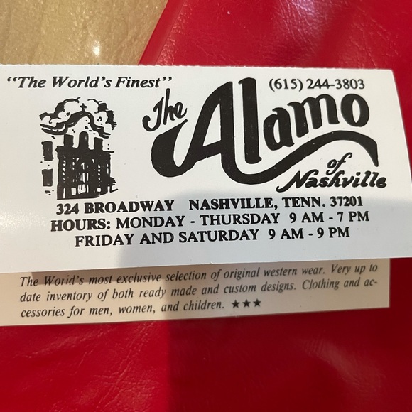 Vintage Tony Alamo Leather Jacket excellent condition still has bag. - Picture 9 of 13